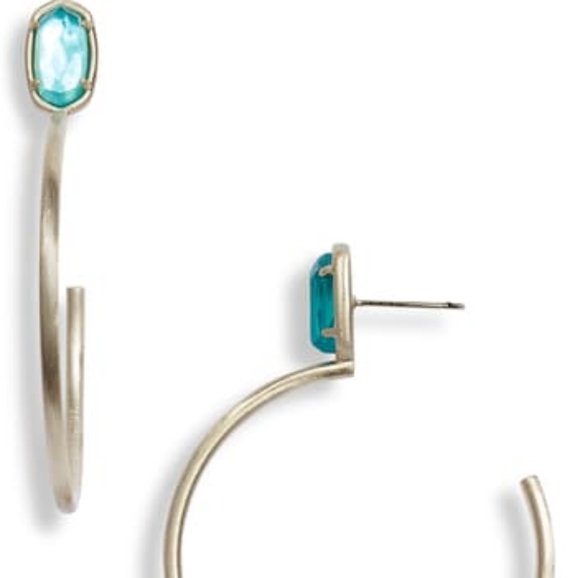 NEW Kendra Scott Stone Hoop Earrings